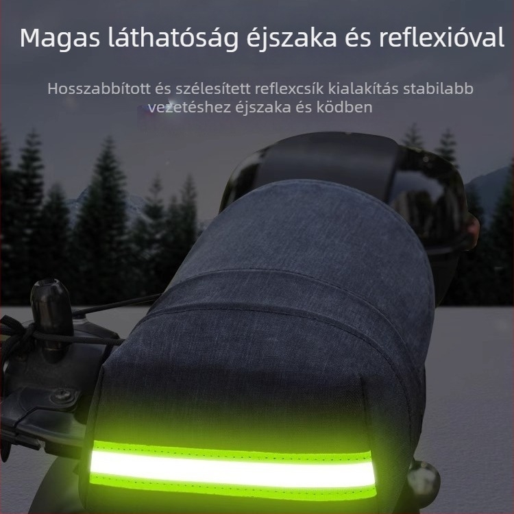 TDGO PU bőr elektromos jármű fogantyúvédő burkolat — Knight Protective Gear, Napvédelmi funkció, Vízálló, Szélálló, Testreszabás elérhető