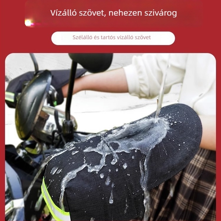 TDGO PU bőr elektromos jármű fogantyúvédő burkolat — Knight Protective Gear, Napvédelmi funkció, Vízálló, Szélálló, Testreszabás elérhető