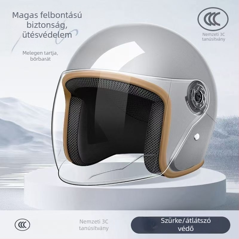 ABS 3/4 sisak elektromos járművekhez, univerzális, minden évszakra, mindennapi közlekedéshez