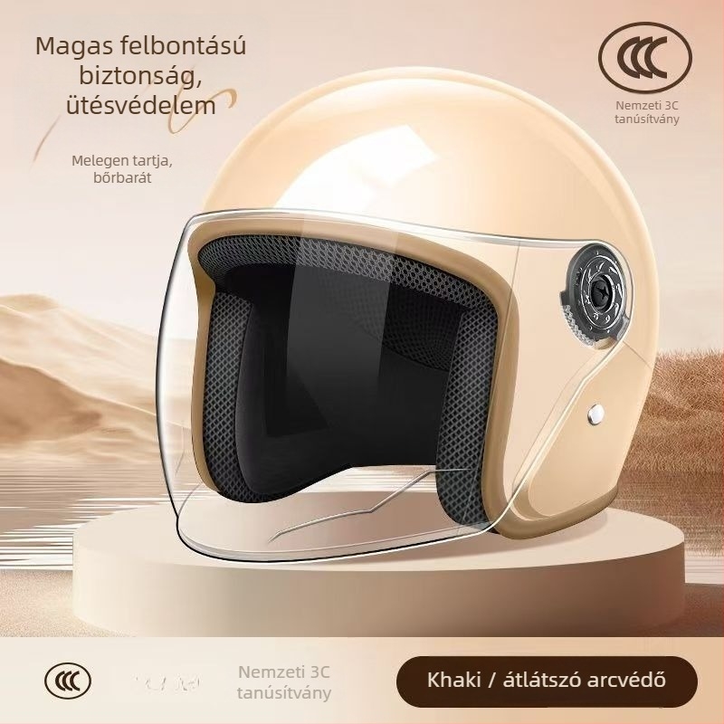 ABS 3/4 sisak elektromos járművekhez, univerzális, minden évszakra, mindennapi közlekedéshez