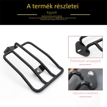 Harley XL883/1200 motorkerékpár hátsó kerete – retro soft-tail dizájn, fémből készült poggyásztartó