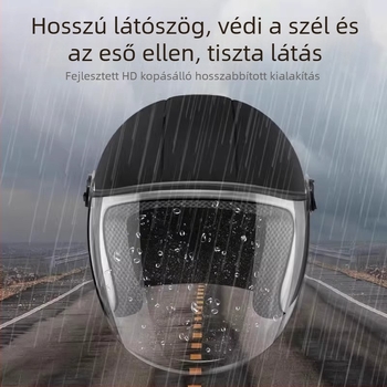 ABS 3/4 sisak felnőtteknek — 3C tanúsítvány, egész éves használatra elektromos motorkerékpárhoz