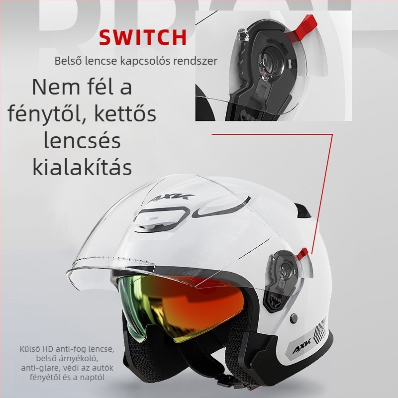 AXK 3/4 sisak ABS elektromos motorkerékpárokhoz, 3C Gb811-2022a tanúsított, minden évszakra alkalmas