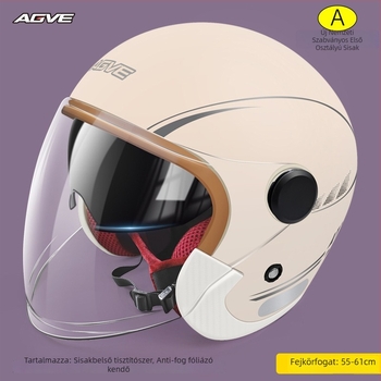 ABS 3/4 sisak motorkerékpárhoz – téli szélvédett és esőálló, anti-fog, uniszex felnőtteknek, 3C tanúsítvány