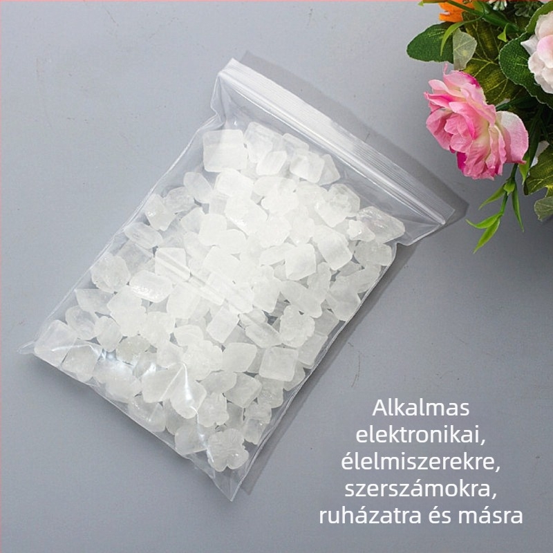 Átlátszó PE tasak cipzárral, élelmiszer- és mindennapi használatra