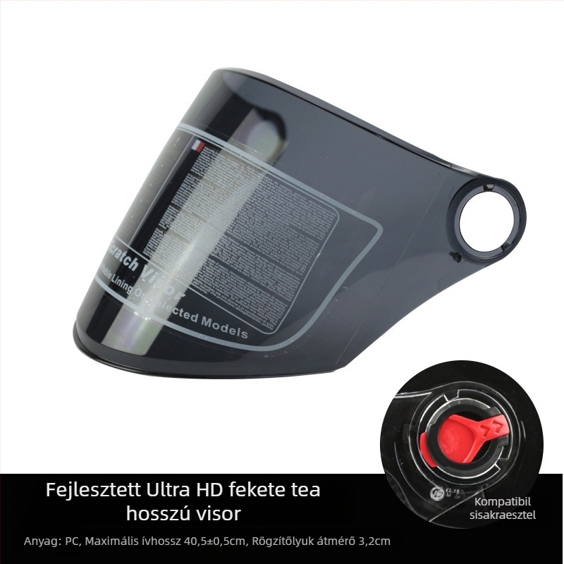 Sisak anti-fog lencsék — univerzális illeszkedés, PET és PC anyagok, lovag stílusú védőfelszerelés