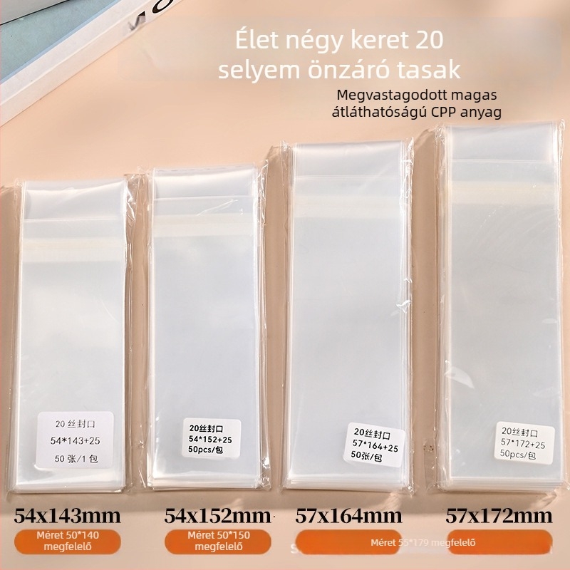 Haoding CPPS zipzáras tasak ékszerek csomagolásához, porvédett zárás, 25 mm