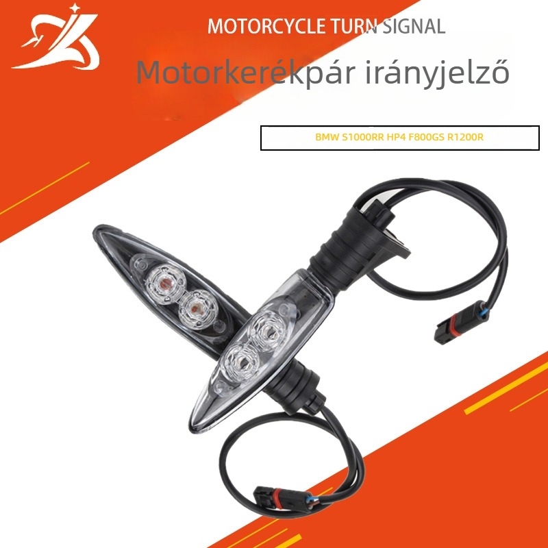 LED motorkerékpár indexek BMW R1200/F800/F650GS/F700GS – első és hátsó, ABS ház, PC lencse