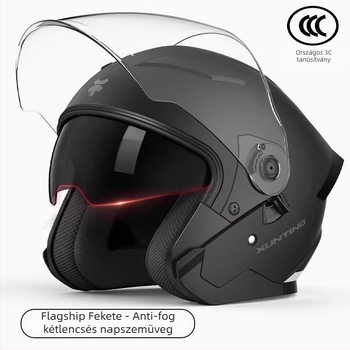 3/4 téli motorkerékpár sisak, ABS, 3C-tanúsítvány, elektromos járművekhez