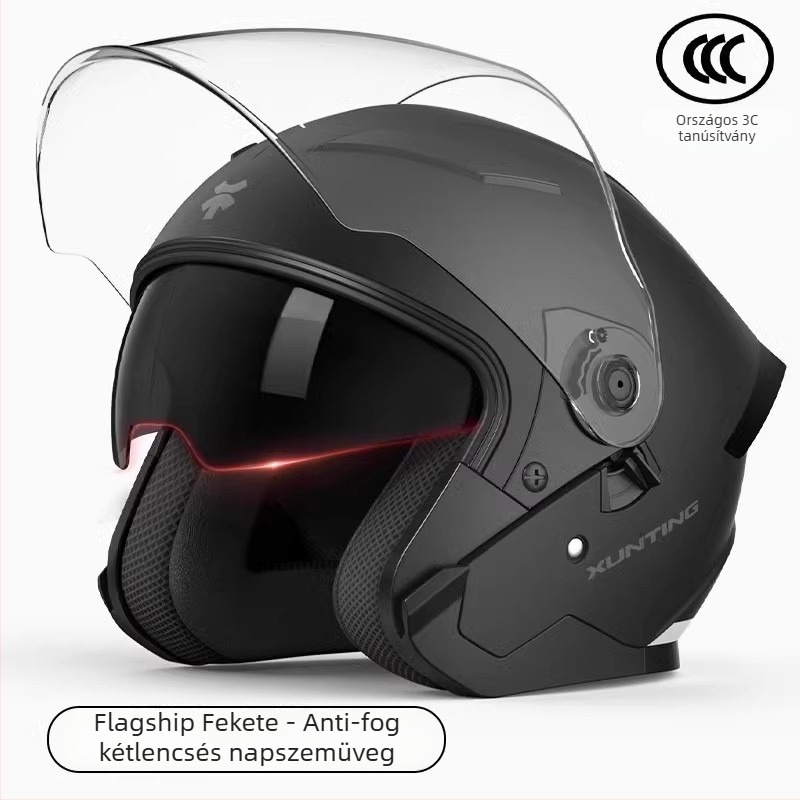 3/4 téli motorkerékpár sisak, ABS, 3C-tanúsítvány, elektromos járművekhez