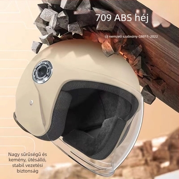 Téli bukósisak elektromos járművekhez – ABS, fél sisak, felnőtteknek, GB811-2022B tanúsított