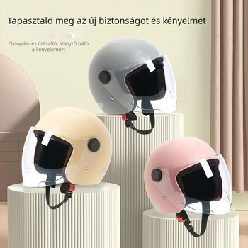 Téli bukósisak elektromos járművekhez – ABS, fél sisak, felnőtteknek, GB811-2022B tanúsított