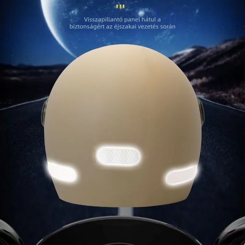 Téli bukósisak elektromos járművekhez – ABS, fél sisak, felnőtteknek, GB811-2022B tanúsított
