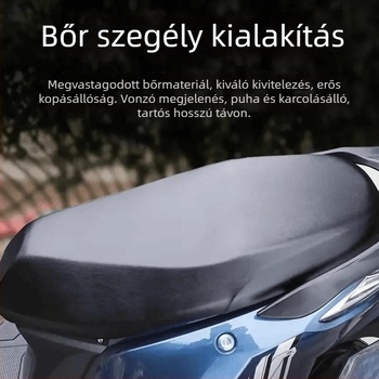 Bőr ülés párnát takar elektromos járművekhez; vízálló és UV-álló; univerzális minden évszakra; modell 654984646; kompatibil elektromos vonatokkal, motorkerékpárokkal és robogókkal