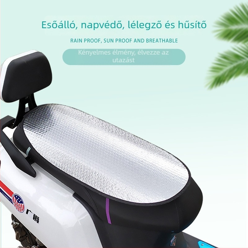 LITU FSD-01 Univerzális napvédő és szigetelő párna elektromos járművek és motorkerékpárok számára, vízálló, kétoldalas alumíniumfilmmel