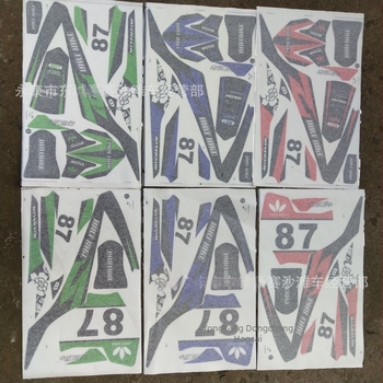 Díszítő matricák 49cc terepmotorokhoz, készlet 87-es