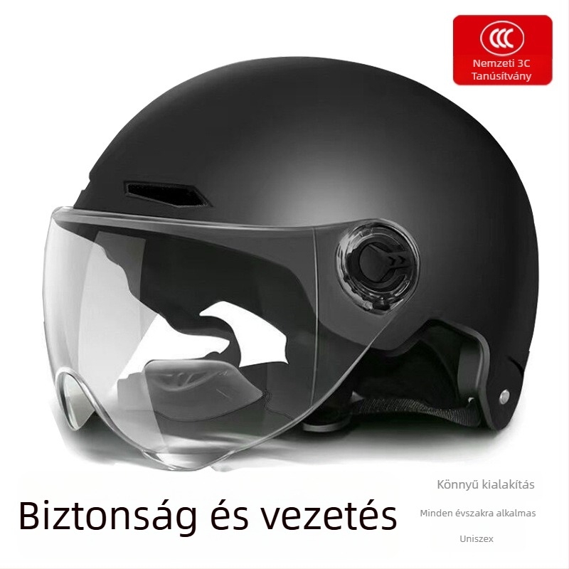 3C-s tanúsítvánnyal rendelkező elektromos jármű sisak, férfiak és nők számára, fél sisak, könnyű és kényelmes