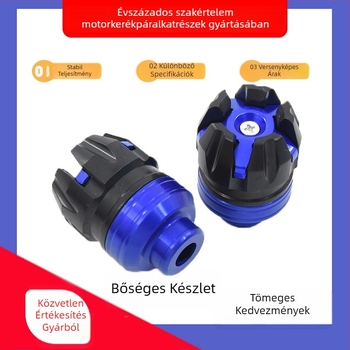 Front fork cup motorkerékpárok és elektromos járművek számára – CNC megmunkálás, csillag mintás gravírozás, esés elleni védelem, modell 004021