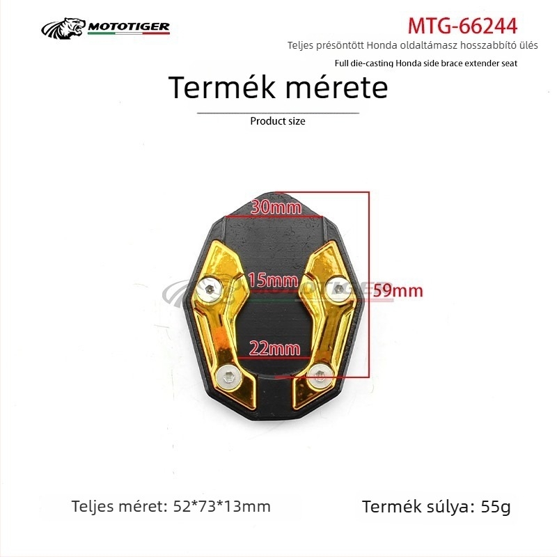 NMAX/ADV/PCX motorkerékpár módosításához univerzális kiegészítő: kiterjesztett lábpedál csúszásmentes felülettel