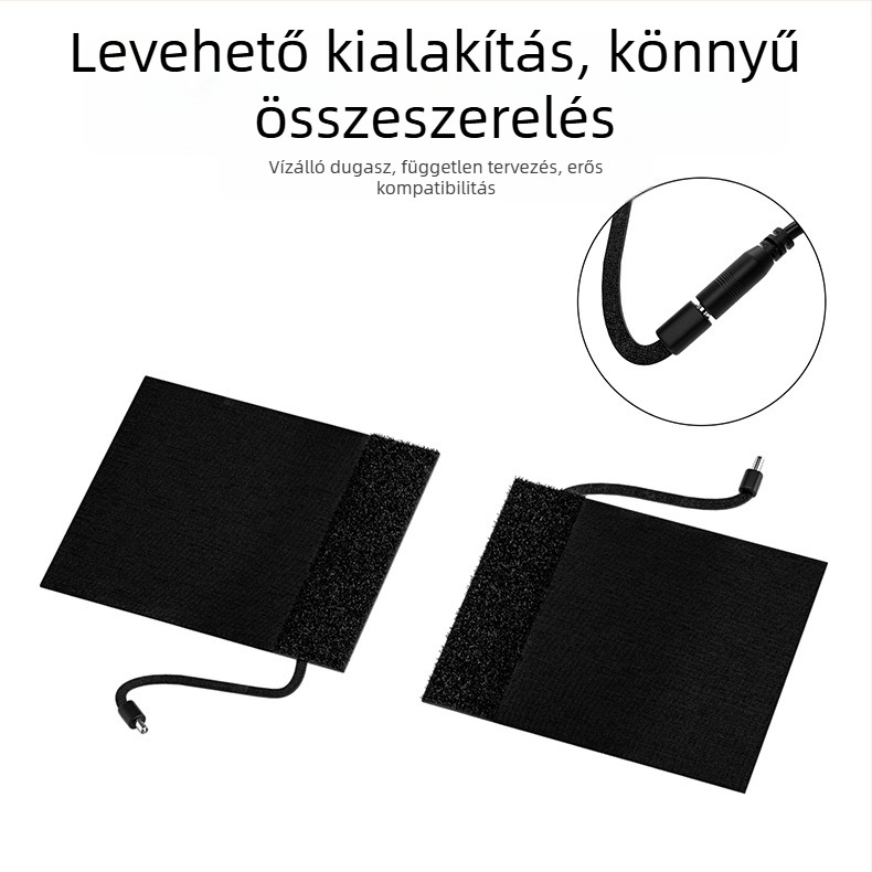 WUPP 12V vízálló Velcro-s fűthető motorkerékpár fogantyúvédő intelligens hőmérséklet-vezérléssel