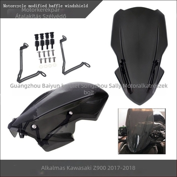 Módosított deflektor szélvédő motorkerékpárhoz (6103) Kawasaki Z900 2017-2018