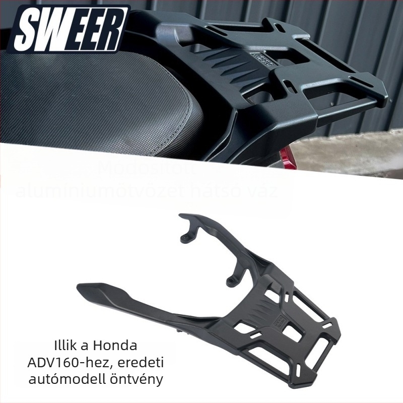 Alumínium ötvözetű hátsó poggyásztartó motorkerékpárhoz, kompatibilis Honda ADV160 (2023-2026), poggyász és hátsó doboz szállítására