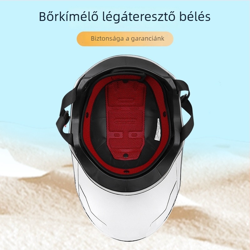 Fél sisak elektromos járművekhez – ABS héj, univerzális illeszkedés, minden évszakra, városi közlekedésre, GB811-2022B tanúsítvánnyal