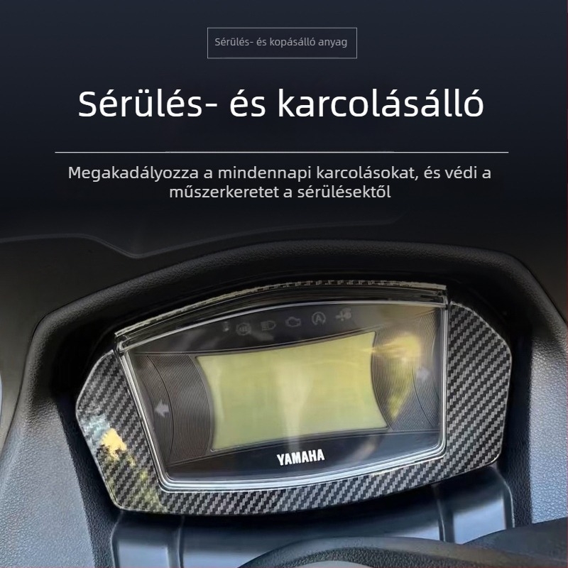 Yamaha NMAX155 karbonszál mintás műszerfal keret (20–25 modellek)
