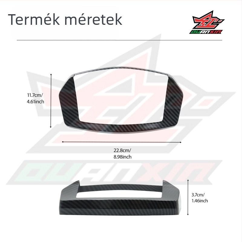 Yamaha NMAX155 karbonszál mintás műszerfal keret (20–25 modellek)