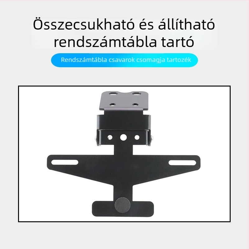 Qianjiang QJ motorkerékpárokhoz készített rendszámkeret, összecsukható tartó, kompatibil Race 400 módosításokkal és Race 600 rövid farú modellhez