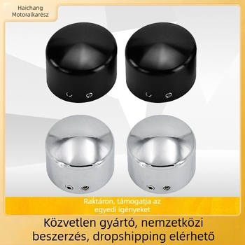 Harley első tengely dekoratív fedél CNC alumíniumból, csavaros sapkával, bizonyos Harley modellekhez