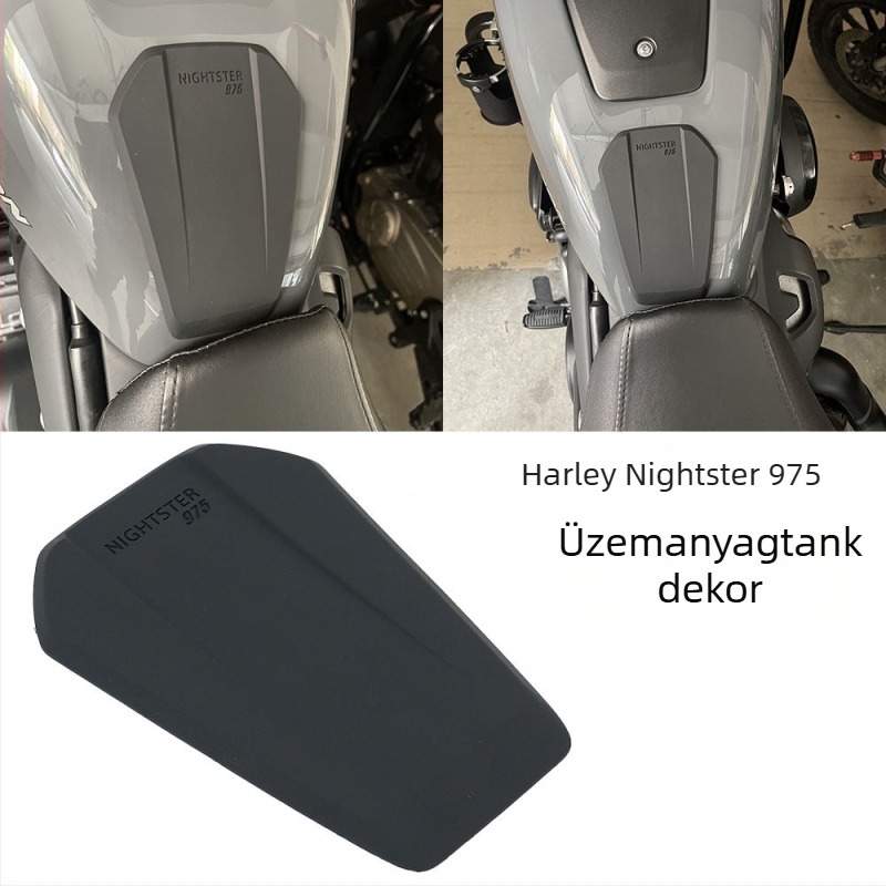 Harley Nightster 975 üzemanyag-tank matricák (2022–2023), védelem, fishbone design, márka Crow