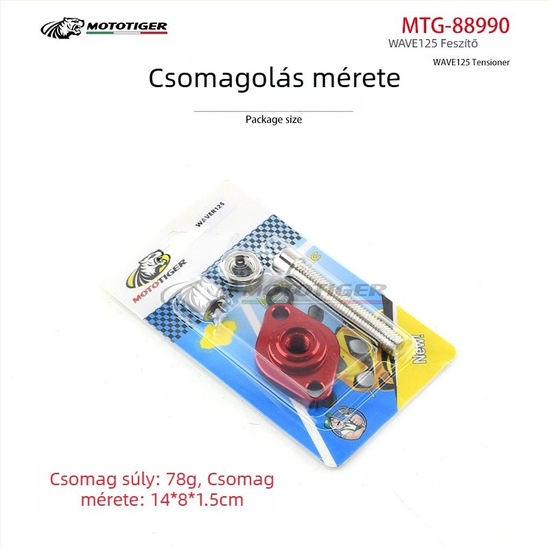 Mototiger Wave125 CNC-modifikált láncfeszítő motorkerékpárhoz MTG-88990