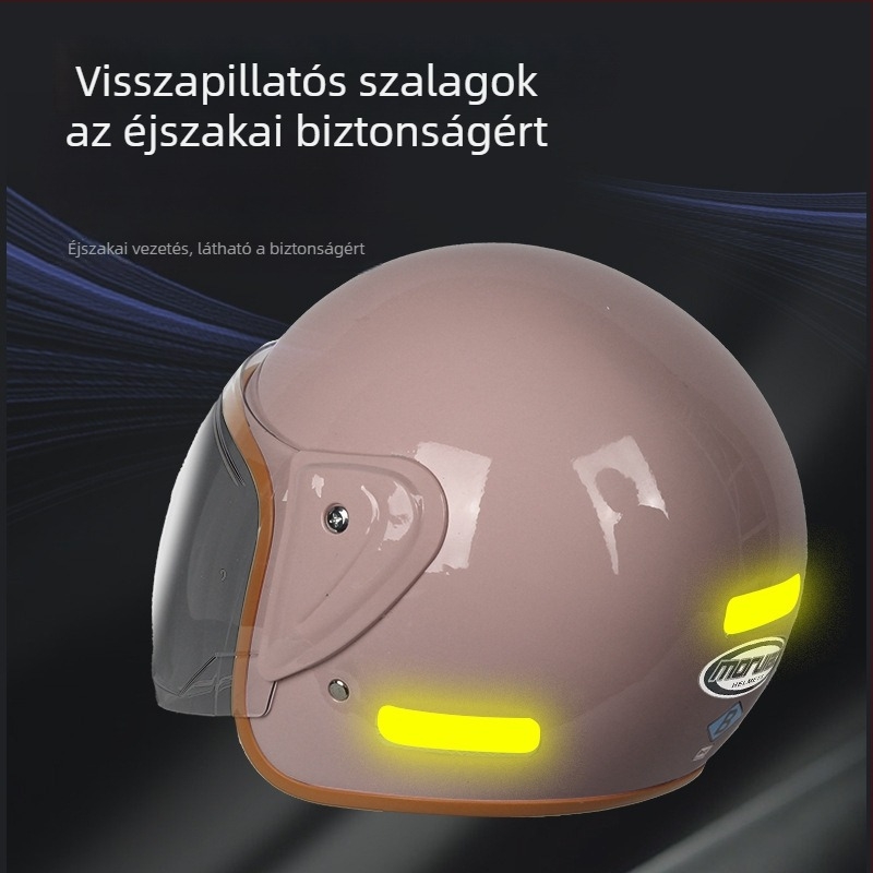 Elektromos járművek fél sisakja | ABS anyag, 3C tanúsítvány, egész éves használat, közlekedés