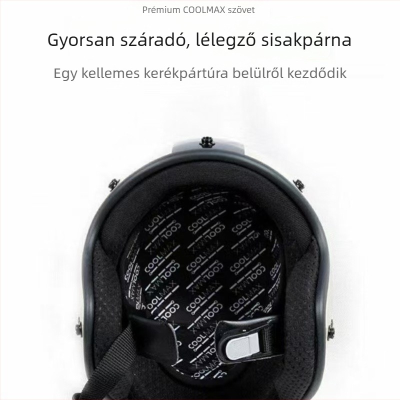 Sisakbetét motorkerékpárokhoz és elektromos járművekhez, egész évben használható, légáteresztő, izzadságszívó, levehető