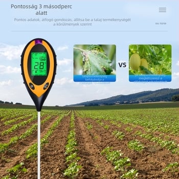 Sph004 Négyfunkciós talajdetektor: pH, nedvesség, fény és hőmérséklet