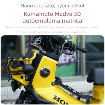 Kumamon medvés motorkerékpár matricák, 3D hatású, vízálló, kompatibilis PCX160/UHR