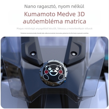 Kumamon medvés motorkerékpár matricák, 3D hatású, vízálló, kompatibilis PCX160/UHR