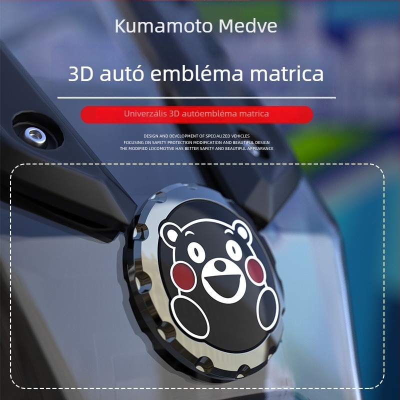 Kumamon medvés motorkerékpár matricák, 3D hatású, vízálló, kompatibilis PCX160/UHR