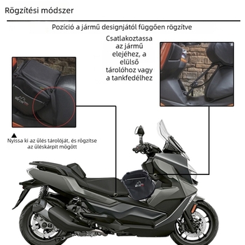 Motorkerékpár táska hátsó rekesz és tank táska, vízálló crossbody és oldalsó zsebek