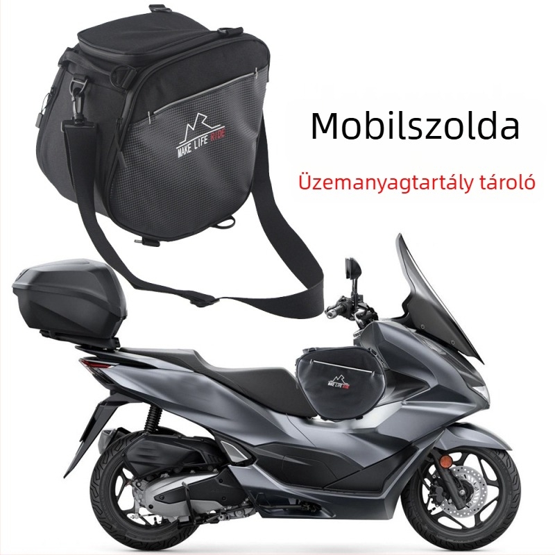 Motorkerékpár táska hátsó rekesz és tank táska, vízálló crossbody és oldalsó zsebek