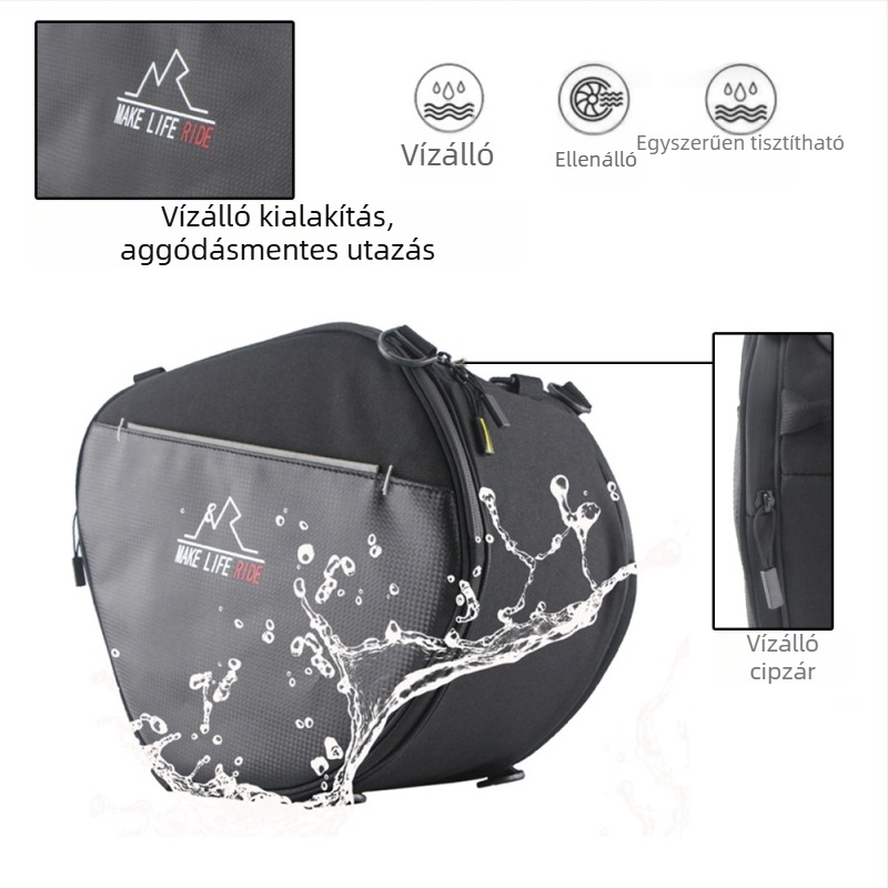 Motorkerékpár táska hátsó rekesz és tank táska, vízálló crossbody és oldalsó zsebek