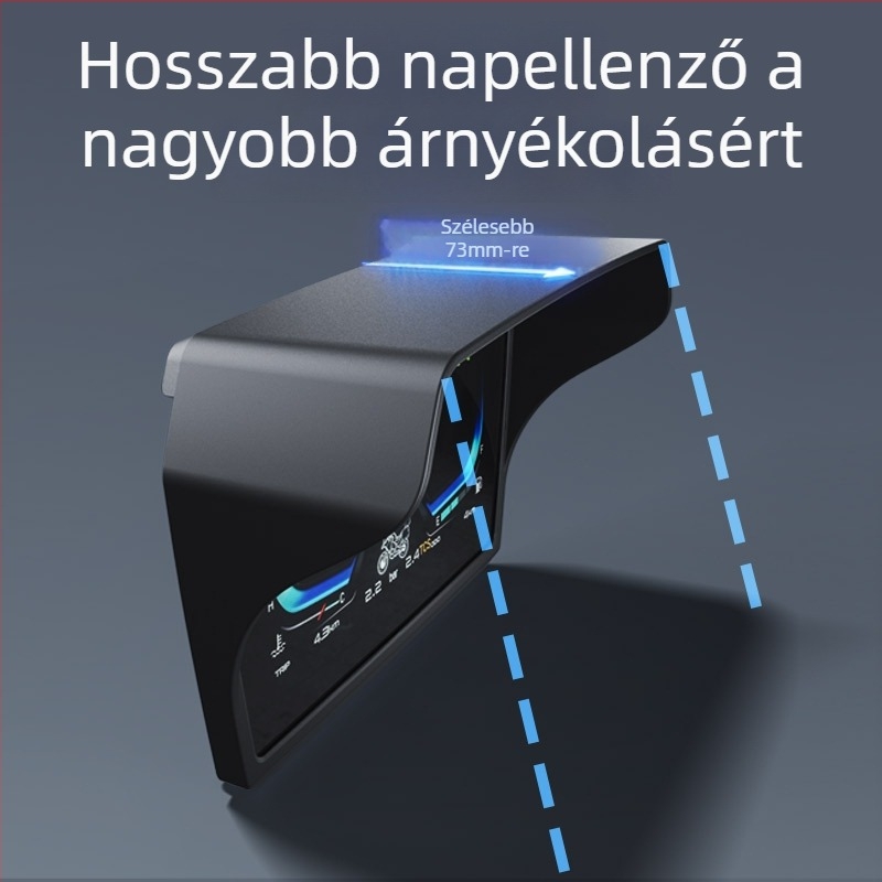 Motorkerékpár műszerfal napvédő burkolat, dekoratív védőfedél