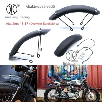 Univerzális első sárvédő motorkerékpárokhoz, fém, víz és sár elleni védelem, modell HP-DB005, márka New Rilong