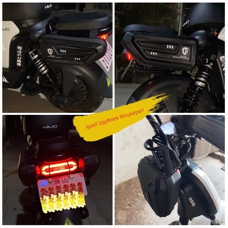 Minchae CF0070355: Motorkerékpár oldalsó, merev burkolatú táska, vízálló és porálló tároló, univerzális motorok, elektromos járművek és robogók számára
