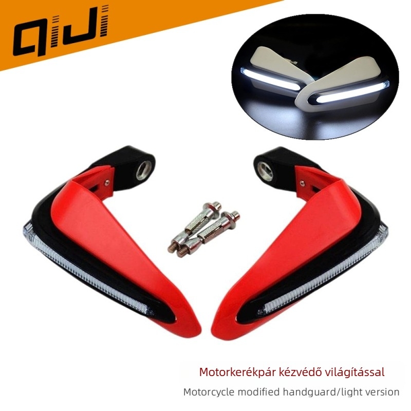 MSX125-höz univerzális off-road ADV motorkerékpár kézvédők LED-es fényekkel és szélvédővel, ütésálló