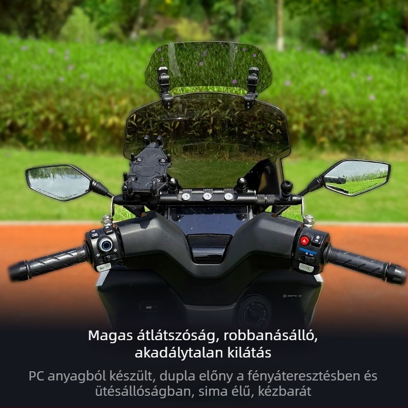 NWT150 Elülső szélvédő és hátsó tükör modifikációs készlet — műanyag, Jin qilong márka, Knight Armor stílus