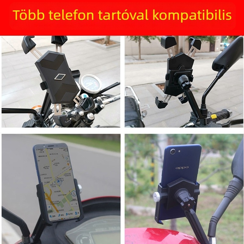 Szabadalmaztatott alumíniumötvözet alap telefontartóhoz motorkerékpárhoz és elektromos járműhöz