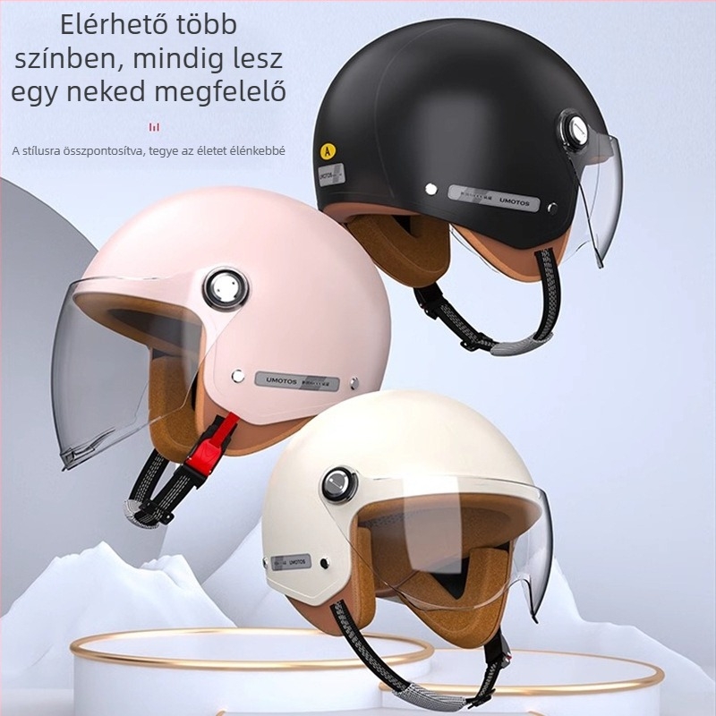 ABS fél sisak elektromos kerékpárhoz – 3C tanúsítvány, minden évszakhoz, felnőtteknek