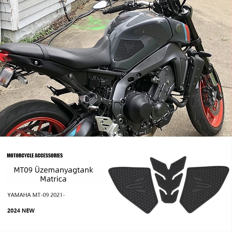 Otilli Yamaha MT-09 Csúszásmentes Tankoldali Pad Matrica, Vízálló Gumiból Készült, Karcolásvédelem